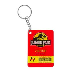 Jurassic Park Visitor Pass Keychain